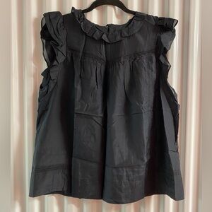 Brand new J crew women’s flutter sleeve top